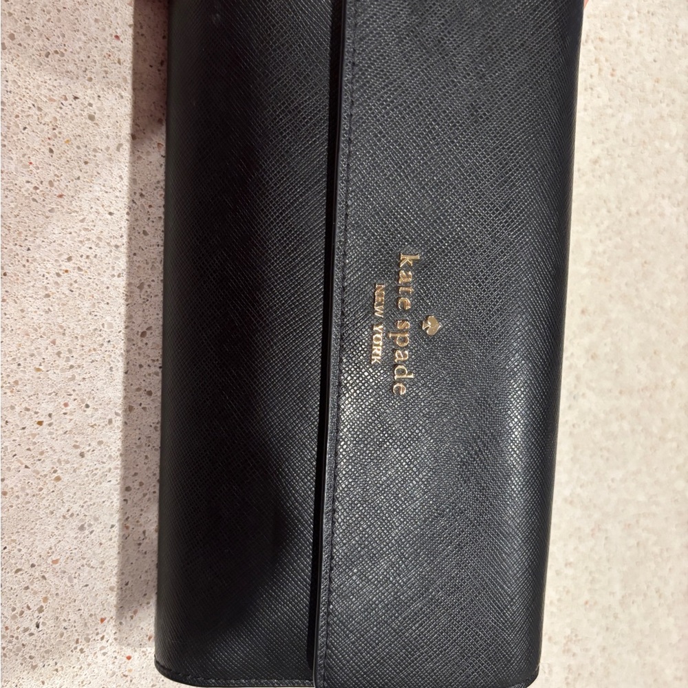 Kate Spade Black Textured Wallet